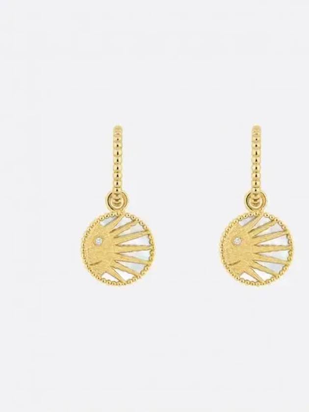 Rose Celeste Diamond Earrings Gold - DIOR - BALAAN 2