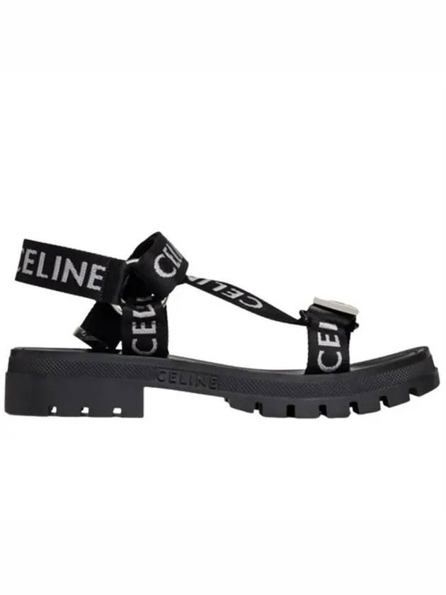 Leo Strappy Sandals Black - CELINE - BALAAN 1