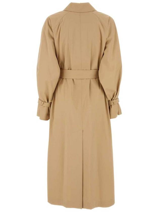 Memo Belted Collar Trench Coat Beige - MAX MARA - BALAAN 3