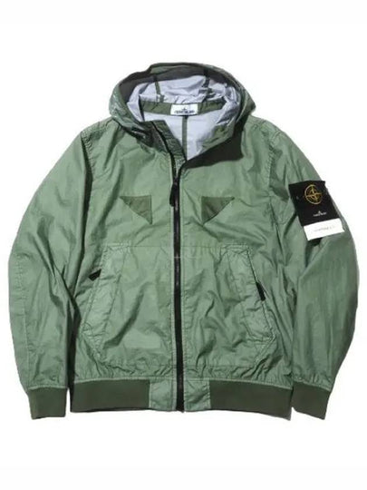 Wappen Patch Nylon Hooded  Jacket Green - STONE ISLAND - BALAAN 2