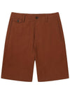 24SS Men's Cotton NoTuck Shorts Brown SWDQEMPA01BW - SOLEW - BALAAN 1