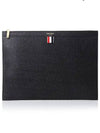 Medium Document Holder Clutch Bag Black - THOM BROWNE - BALAAN 2