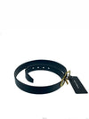 Vintage Buckle Skinny Leather Belt Black - DOLCE&GABBANA - BALAAN 5