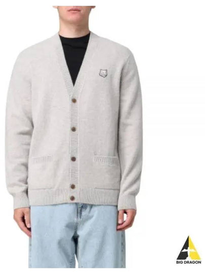 Fox Head Cardigan Light Grey - MAISON KITSUNE - BALAAN 2