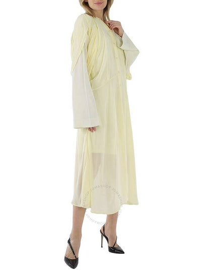 Acne Studios Ladies Pale Yellow Layered Long Sleeve Dress, Brand Size 38 (US Size6 ) - ACNE STUDIOS - BALAAN 2