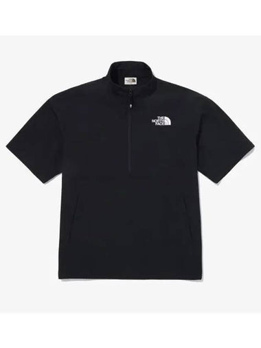 The North Face NT7KQ02K White Label Ice Run EX Half Zip Short Sleeve T Shirt - THE NORTH FACE - BALAAN 1