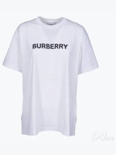 Logo Print Short Sleeve T-Shirt White - BURBERRY - BALAAN 2