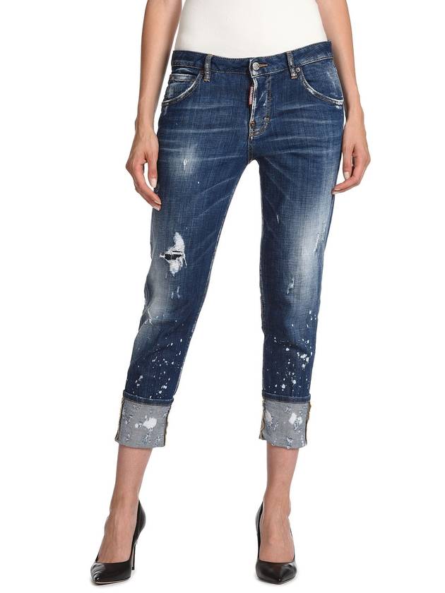 Women's Back Pocket 64 Patch Hockey Jeans S72LB0185 S30342 470 - DSQUARED2 - BALAAN 8