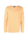 Minquiers Modern Stripe Long Sleeve T-Shirt Orange - SAINT JAMES - BALAAN 1