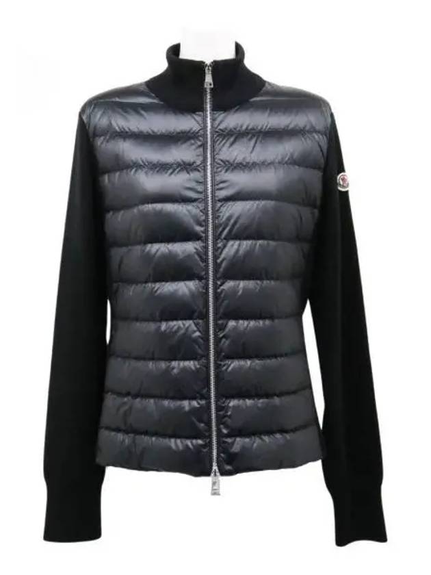 Logo patch wool padding black - MONCLER - BALAAN 2