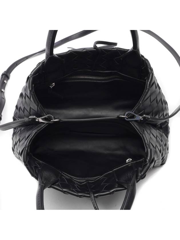 Intrecciato New Roma Tote Bag Black - BOTTEGA VENETA - BALAAN 7