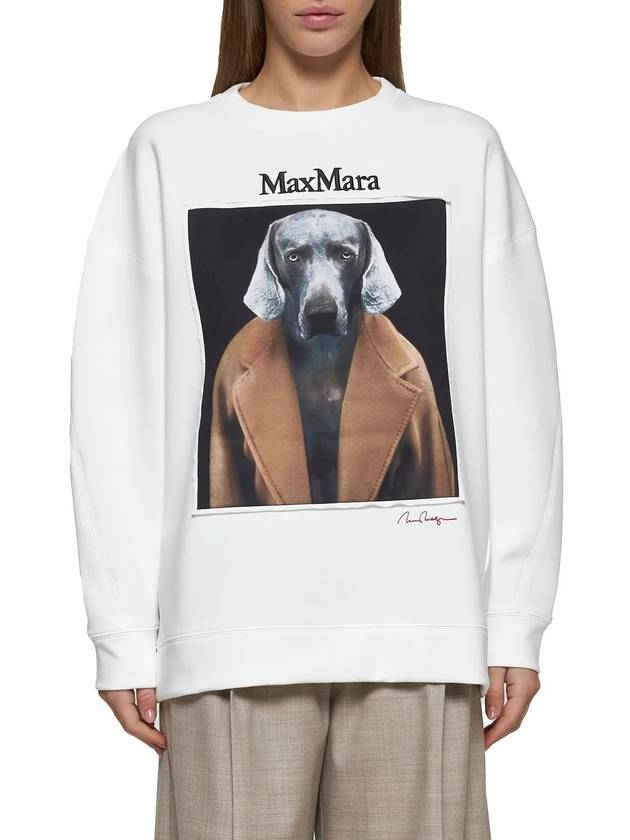 Bacco Sweatshirt White - MAX MARA - BALAAN 3