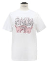 Relaxed Cats Short Sleeve T-Shirt White - GANNI - BALAAN 2