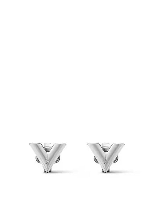 Essential V Stud Earrings Silver - LOUIS VUITTON - BALAAN 2