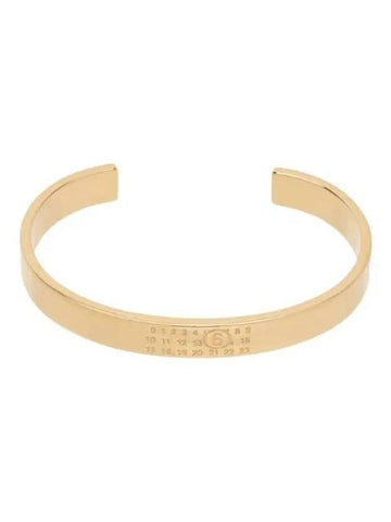 MM6 Gold Numeric Minimal Signature Bracelet - MAISON MARGIELA - BALAAN 1