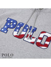 Logo Print Cotton Hood Grey - POLO RALPH LAUREN - BALAAN 5