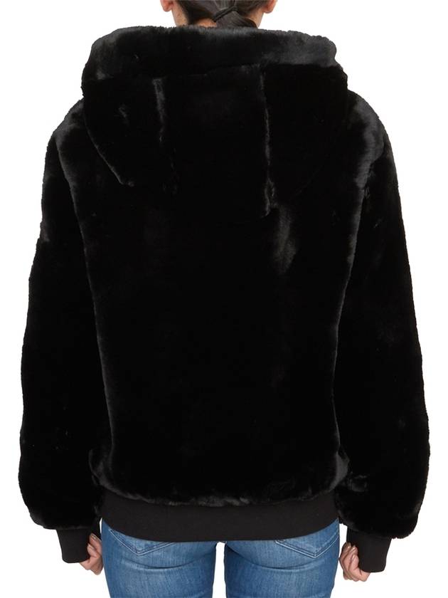 Portland Bunny Fur Jacket Black - MOOSE KNUCKLES - BALAAN 5