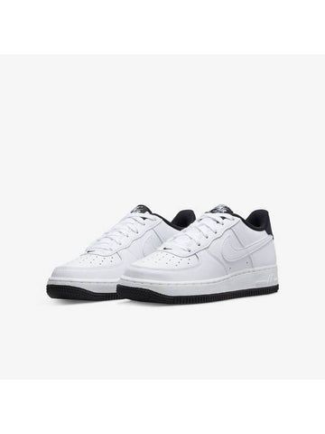 Air Force 1 ESS GS Low Top Sneakers White Black - NIKE - BALAAN 1