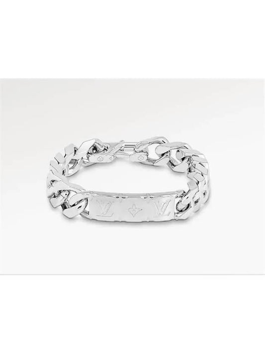 Monogram Large Chain Bracelet Silver - LOUIS VUITTON - BALAAN 2