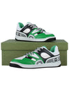 Men's Basket Low Top Sneakers Green - GUCCI - BALAAN 11