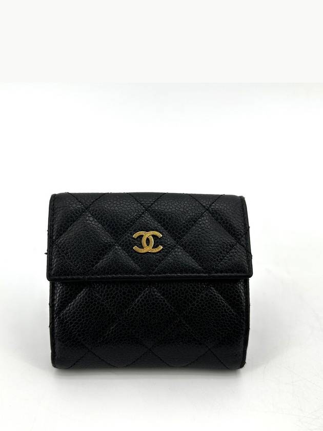 Caviar flap gold logo bi fold wallet - CHANEL - BALAAN 2