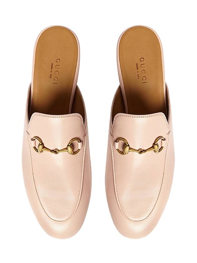 Horsebit Prince Town Leather Bloafers Pink - GUCCI - BALAAN 4