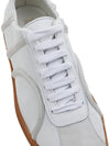 Women's Monogram Embossed Leather Low-Top Sneakers White - TOTEME - BALAAN 9