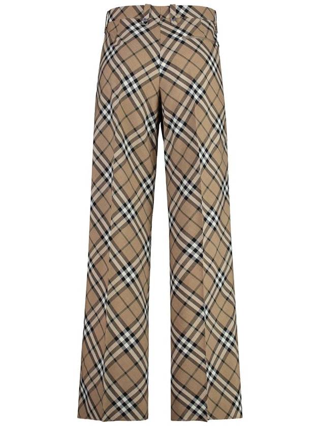 Burberry Wool Blend Trousers - BURBERRY - BALAAN 2