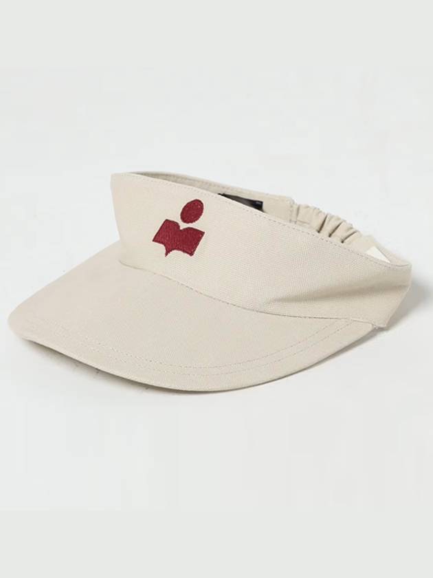 Embroidered Logo Visor Cap Ivory - ISABEL MARANT - BALAAN 2