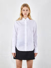 Small collar new slim fit cotton spandex shirt white 0068 - VOYONN - BALAAN 11