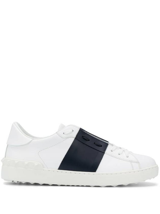 Hidden Open Band Low Top Sneakers White - VALENTINO - BALAAN.