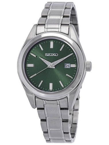 Seiko Essentials Quartz Green Dial Ladies Watch SUR533 - SEIKO - BALAAN 1