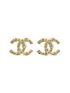 CC logo stud earrings gold - CHANEL - BALAAN 1