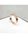 Lux You Diamond 1P Love Band Ring No 49 18K Rose Gold - CARTIER - BALAAN 4