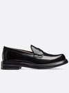 Carlo Polished Calfskin Loafers Black - DIOR - BALAAN 5