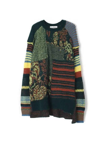 Blurry Jumper Print Intarsia Drop Knit Top - VIVIENNE WESTWOOD - BALAAN 1