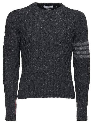 Thom Browne 4line mohair wool knit sweater - THOM BROWNE - BALAAN 1