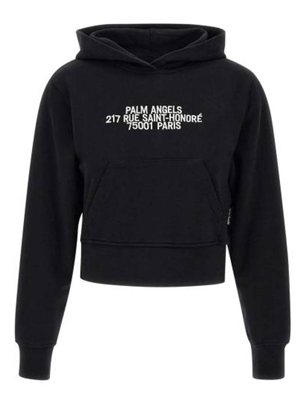 Cotton Hoodie Black - PALM ANGELS - BALAAN 1