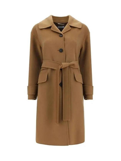 CARLA Belted Wool Coat Camel 2429016053 001 - MAX MARA - BALAAN 2