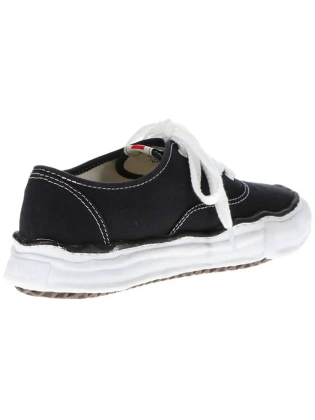 Baker OG Sole Canvas Low Top Sneakers Black - MAISON MIHARA YASUHIRO - BALAAN 5