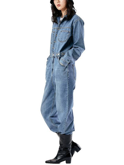 Women's Denim Jumpsuit Indigo - PHILOGRAM - BALAAN 2