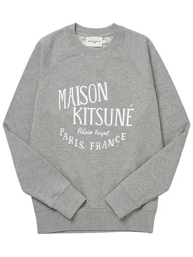 Palais Royal Classic Cotton Sweatshirt Grey Melange - MAISON KITSUNE - BALAAN 4