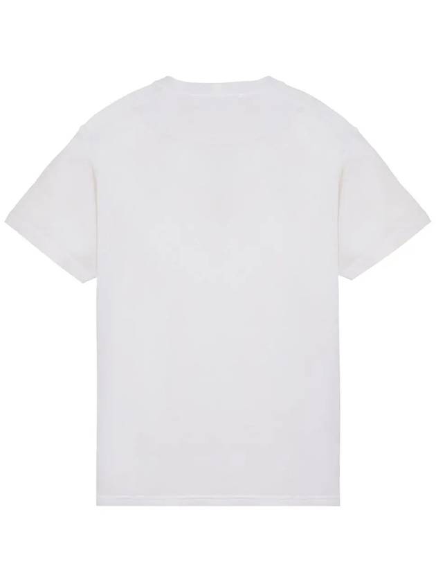 Organic Cotton Short Sleeve T-Shirt White - STONE ISLAND - BALAAN 4