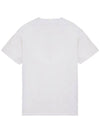 Organic Cotton Short Sleeve T-Shirt White - STONE ISLAND - BALAAN 3