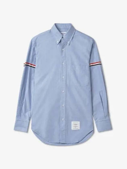 Armband Oxford Long Sleeve Shirt Light Blue - THOM BROWNE - BALAAN 2