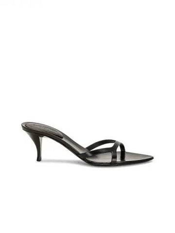 CARLA leather sandal heels 270595 - SAINT LAURENT - BALAAN 1