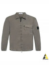 Old Treatment Garment Dyed Overshirt Jacket Dove Grey - STONE ISLAND - BALAAN 2