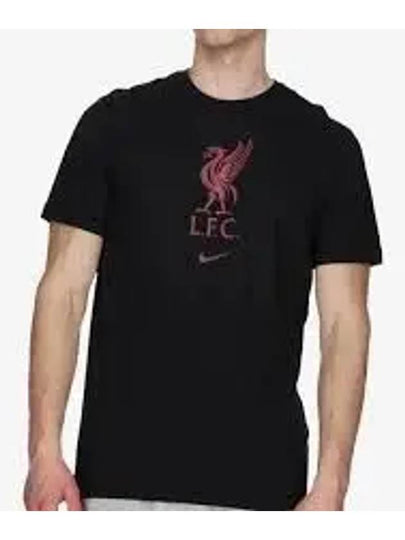 Liverpool Crest Short Sleeves T Shirt Black - NIKE - BALAAN 2