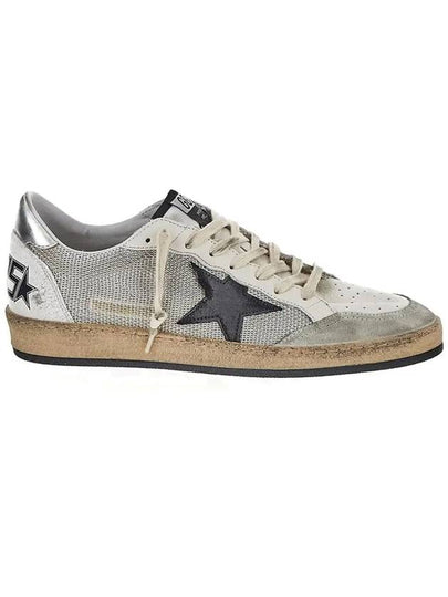 Ball Star Suede Star Laminate Low Top Sneakers Grey - GOLDEN GOOSE - BALAAN 2