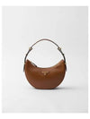 Arque Leather Shoulder Bag Cognac - PRADA - BALAAN 2